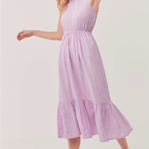 Pact Light Purple Sleeveless Midi Dress - Picture 4 of 10